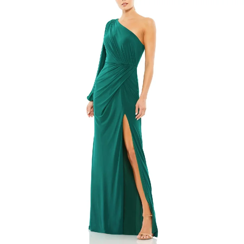 Mac Duggal Womens One Shoulder Formal Evening Dress