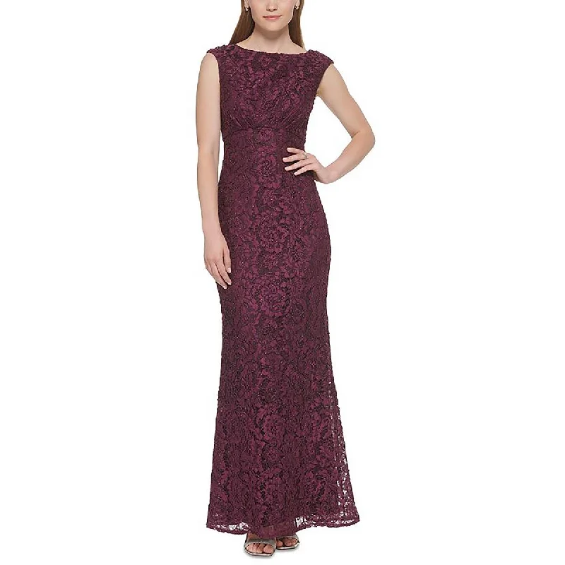 Vince Camuto Womens Full Length Lace Evening Dress