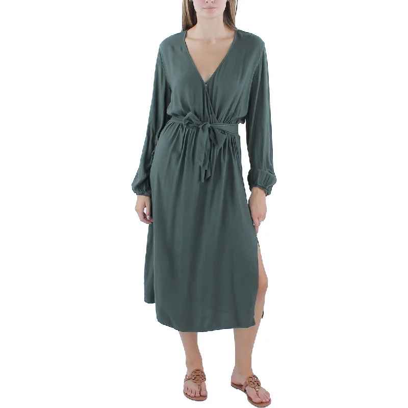 Bella Dahl Womens Casual Rayon Midi Dress