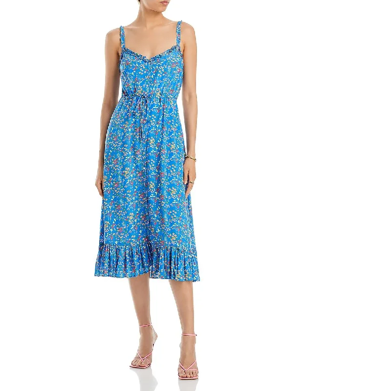 Rails Womens Adalyn Ruffled Button Down Maxi Dress