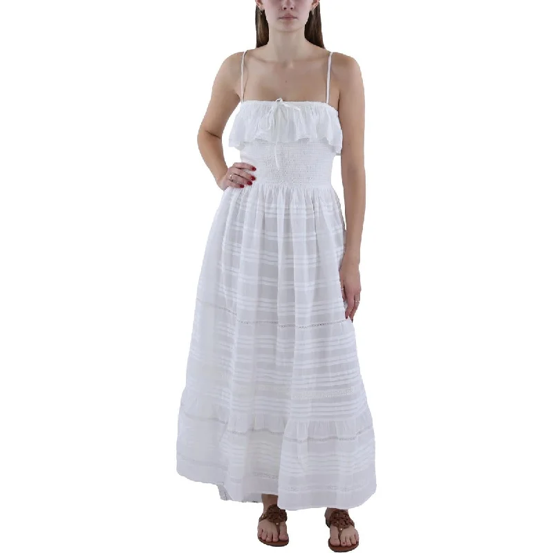 Vineyard Vines Womens Full Length Smocked Maxi Dress