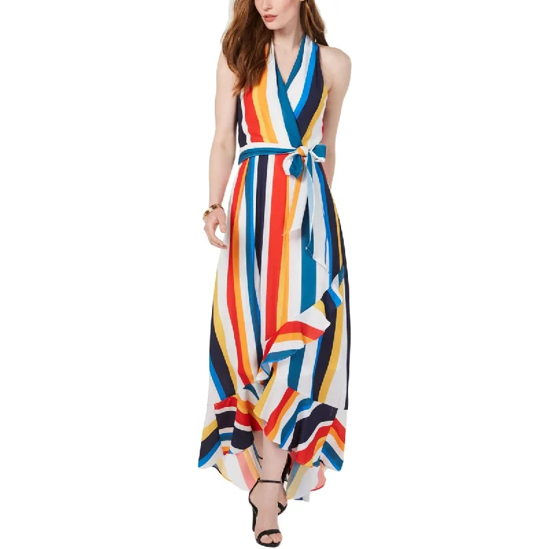 Julia Jordan Womens Striped Sleeveless Maxi Dress