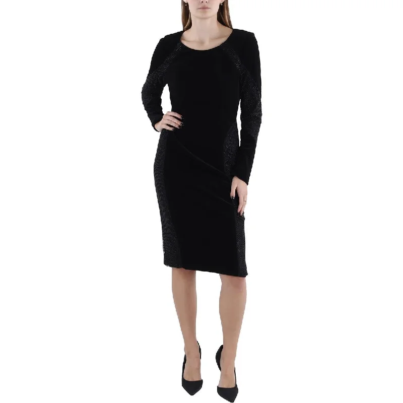 Donna Karan Womens Embellished Shift Dress