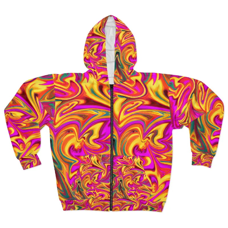 Daisy Carnival Unisex Zippered Hoodie