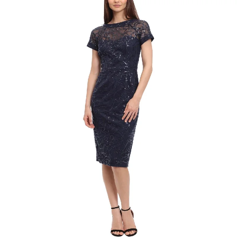 Maggy London Womens Sequined Sheath Cocktail And Party Dress