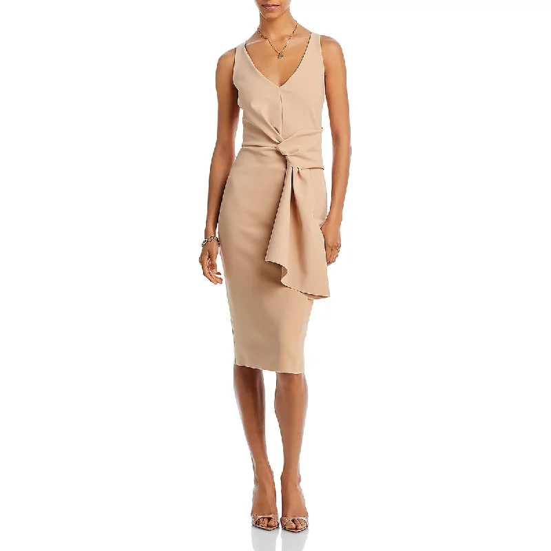 Chiara Boni Womens Yoko Twist Front Sleeveless Cocktail And Party Dress