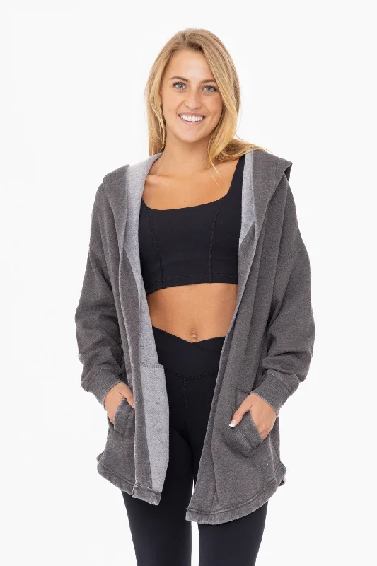 Jocilyn Fleece Hooded Cardigan