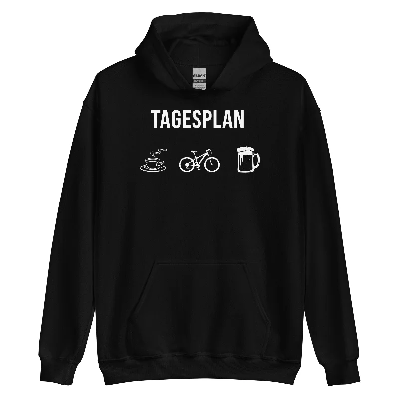 Tagesplan Kaffee, Fahrrad Und Bier - Unisex Hoodie