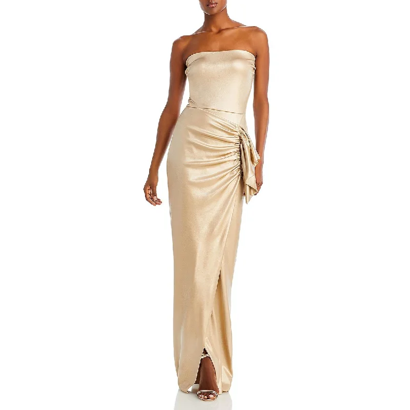 Chiara Boni Womens Cesaria Shimmer Evening Dress