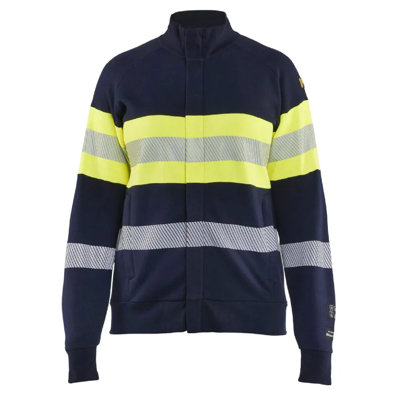 Blaklader 3472 Womens Multinorm Metal-Free Flame Retardant Hi-Vis Zip Sweatshirt (34721762)