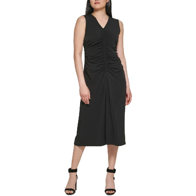 Calvin Klein Womens Business Long Sheath Dress