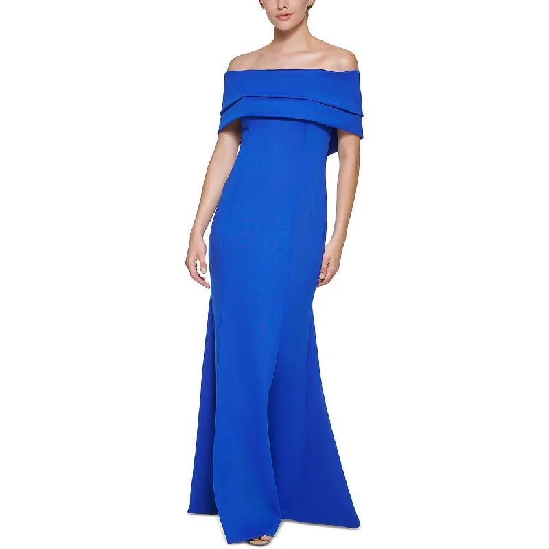 Vince Camuto Womens Drapey Long Evening Dress