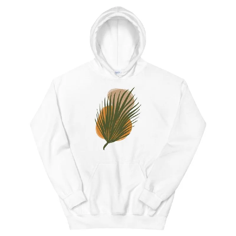 Palm Leaf and Stones abstract Art Graphic Unisex Hoodie